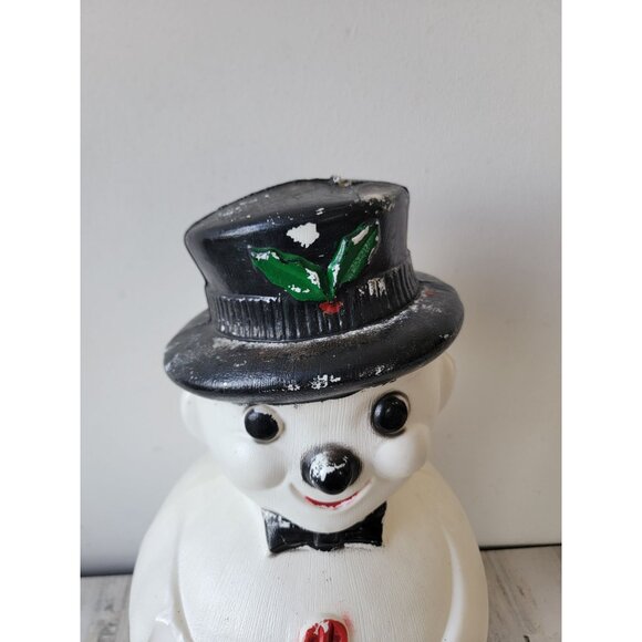 Vintage beco snowman RARE blow mold Xmas lawn decor - Picture 2 of 10